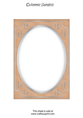 Earthy Shade Fancy Silver A5 Card Front