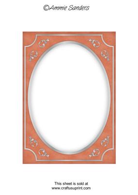 Earthy Shade Fancy Silver A5 Card Front