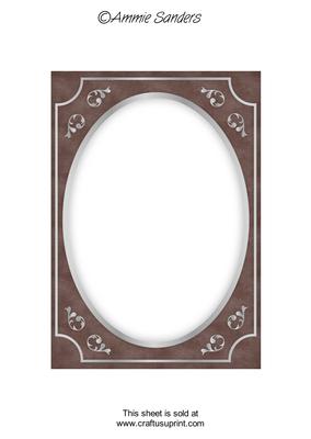Earthy Shade Fancy Silver A5 Card Front