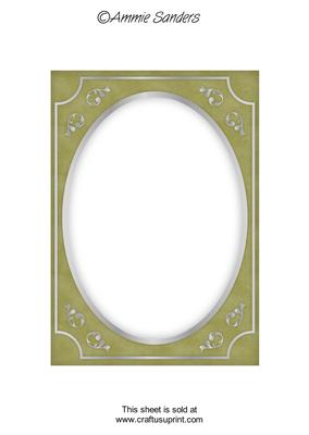Earthy Shade Fancy Silver A5 Card Front