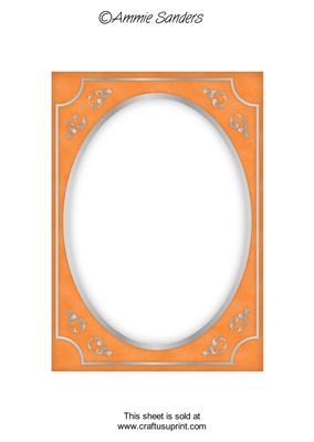 Earthy Shade Fancy Silver A5 Card Front
