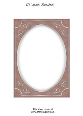 Earthy Shade Fancy Silver A5 Card Front