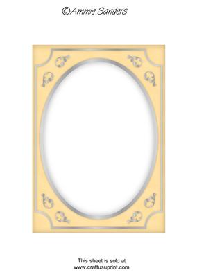 Rich Shade Fancy Silver A5 Card Front