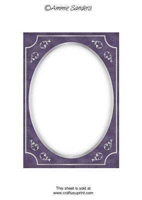 Rich Shade Fancy Silver A5 Card Front