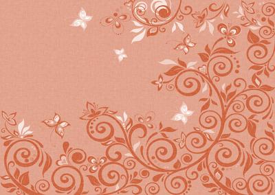 Flourishes & Butterflies Earthy Shade A4 Backing Paper