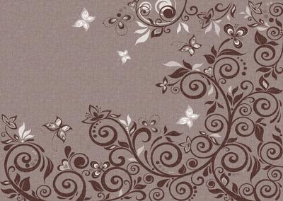 Flourishes & Butterflies Earthy Shade A4 Backing Paper