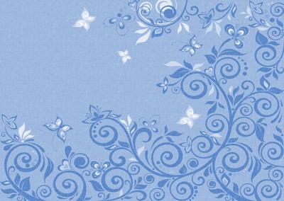 Flourishes & Butterflies Rich Shade A4 Backing Paper