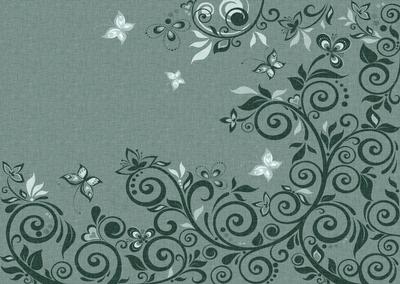 Flourishes & Butterflies Rich Shade A4 Backing Paper