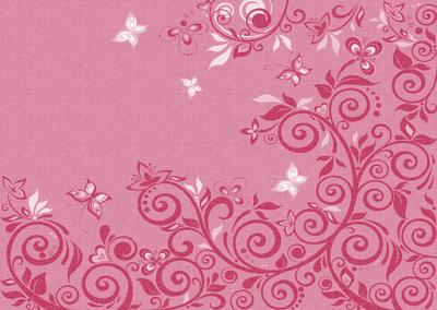 Flourishes & Butterflies Rich Shade A4 Backing Paper