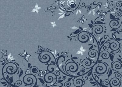 Flourishes & Butterflies Rich Shade A4 Backing Paper