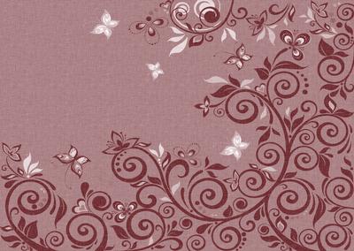 Flourishes & Butterflies Rich Shade A4 Backing Paper