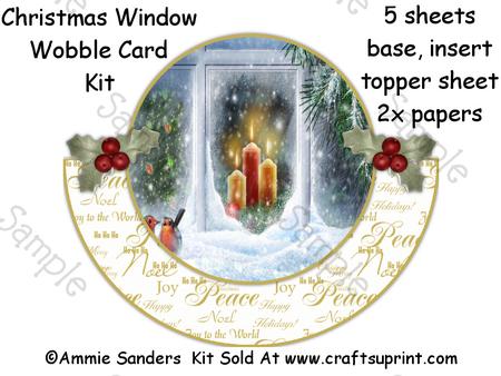 Christmas Window Wobble Card Kit