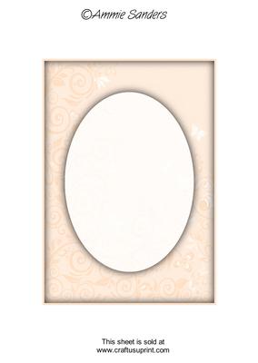 Subtle Shade Flourishes & Butterflies A5 Card Front