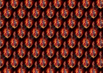 Smokin Hot Guitar Backing Paper