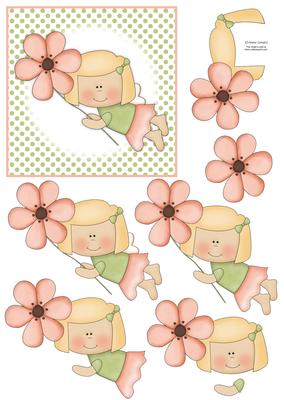 Lil Garden Fairy Step by Step Decoupage