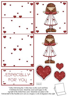 Cute Little Girl 5 Minute Easel Card