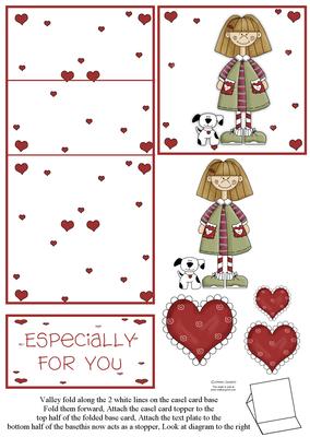 Cute Little Girl 5 Minute Easel Card