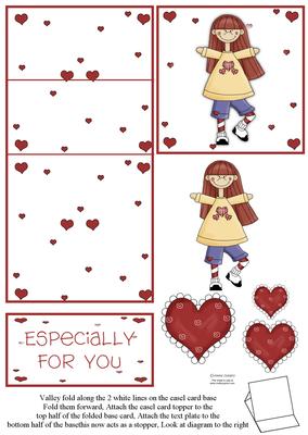Cute Little Girl 5 Minute Easel Card