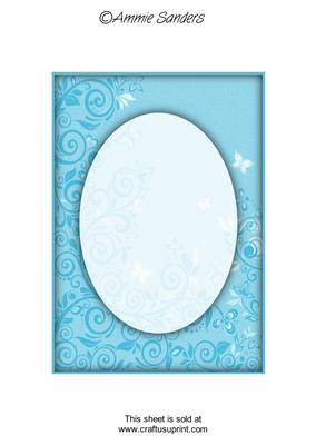 Bright Shade Flourishes & Butterflies A5 Card Front