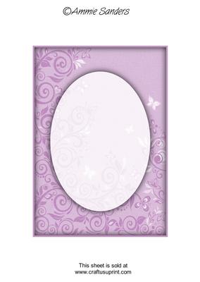 Bright Shade Flourishes & Butterflies A5 Card Front