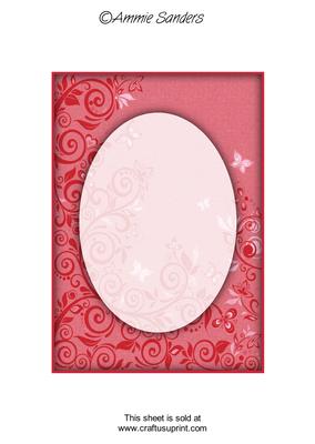 Bright Shade Flourishes & Butterflies A5 Card Front