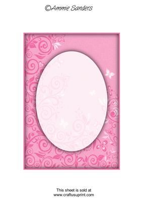 Bright Shade Flourishes & Butterflies A5 Card Front