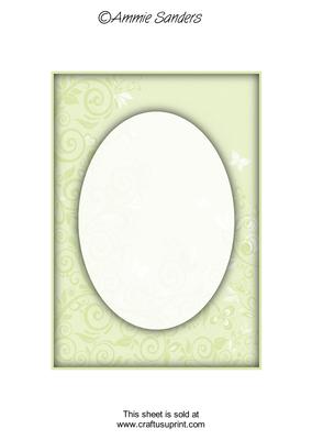 Bright Shade Flourishes & Butterflies A5 Card Front