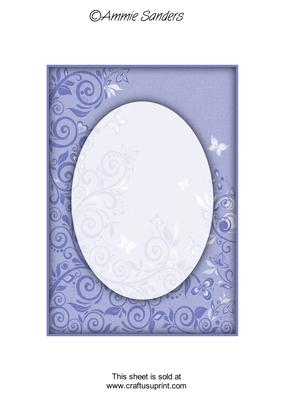Bright Shade Flourishes & Butterflies A5 Card Front