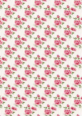 Shabby Chic Rose Backing Paper 3 Mix N Match