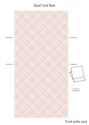 Shabby Chic Rose Easel Card Base 2 Mix N Match