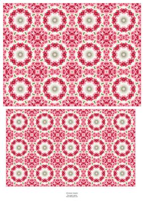 Shabby Chic Rose Teabag Tiles 2 Mix N Match