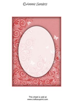 Earthy Shade Flourishes & Butterflies A5 Card Front