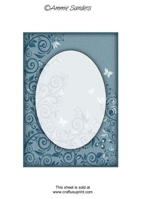 Earthy Shade Flourishes & Butterflies A5 Card Front