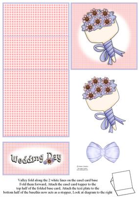 Wedding Bouquet 5 Minute Easel Card