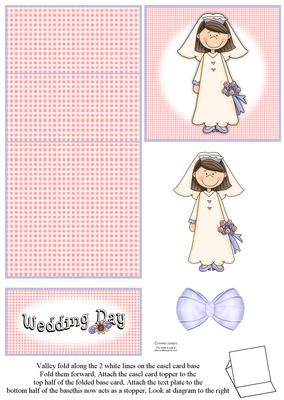 Pretty Bride 5 Minute Easel Card