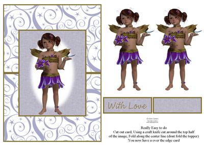 Beautiful Bramble Fae Over the Edge Card