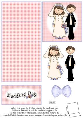 Bride & Groom 5 Minute Easel Card