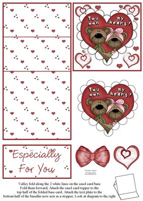 Loved Up Teddies 5 Minute Easel Card