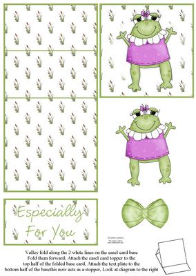Cute Little Frog 5 Minute Easel Card