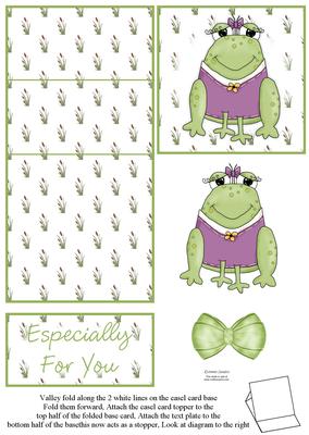 Cute Little Frog 5 Minute Easel Card