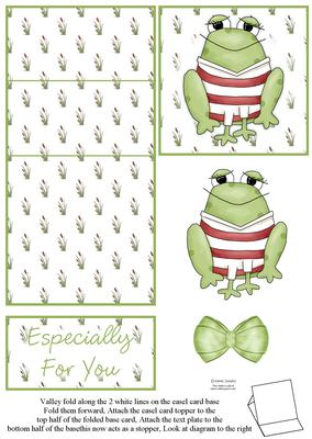 Cute Little Frog 5 Minute Easel Card