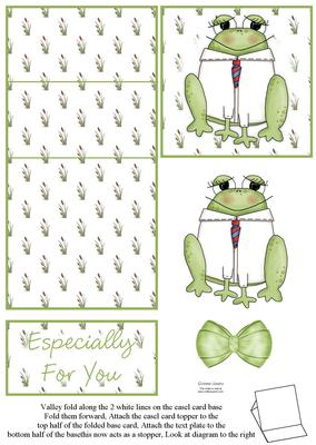 Cute Little Frog 5 Minute Easel Card