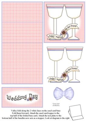 Wedding Glasses 5 Minute Easel Card
