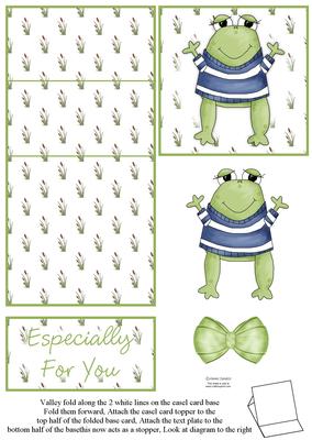 Cute Little Frog 5 Minute Easel Card