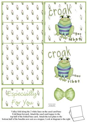 Cute Little Frog 5 Minute Easel Card