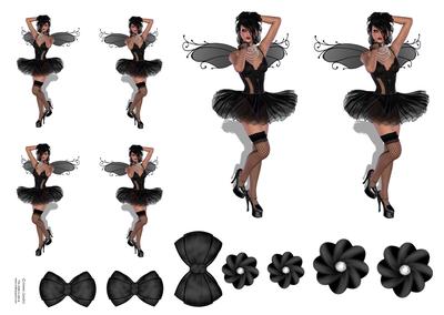 Gorgeous Goth Girl Toppers & Embellishments