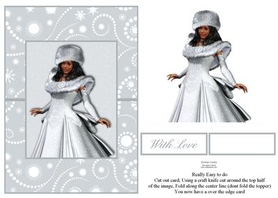Winter Princess Over the Edge Card Kit