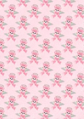 Pink Angel Teddy Backing Paper 4 Mix N Match