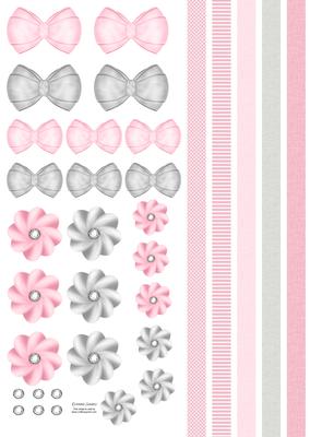 Pink Angel Teddy Embellishments Mix N Match