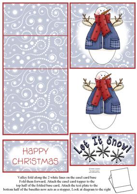 Snow Angel 5 Minute Easel Card
